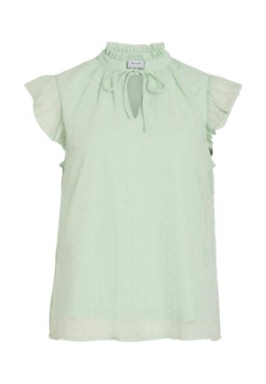 VILA VIEDEE V NECK  - Pusero - silt green
