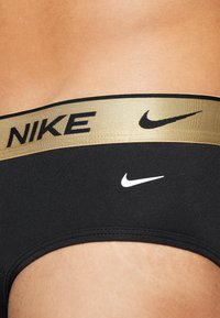 Nike Underwear BRIEF 3 PACK - Cuecas - black/gold-coloured/silver-coloured/rose gold-coloured