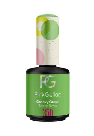 Pink Gellac Color Layer - Nail polish - groovy green