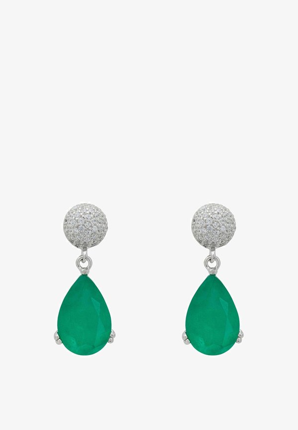 MIA COLOMBIAN EMERALD DROP - Earrings2