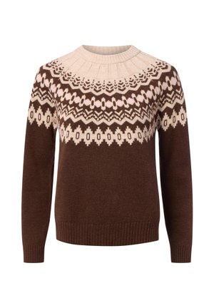 Pullover - mocca/beige