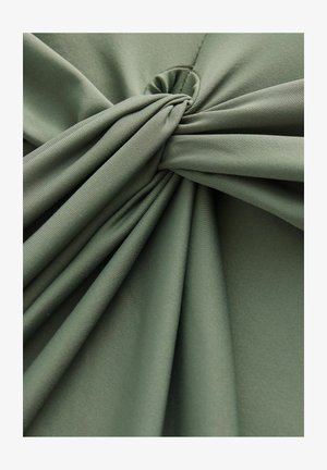 Next, REGULAR FIT - TWIST BANDEAU TUMMY CONTROL SWIMSUIT - Badeanzug - khaki green