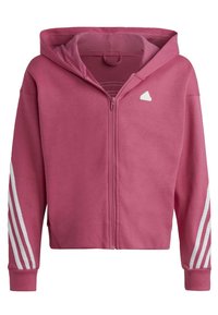 adidas Sportswear FUTURE ICON 3-STRIPES FULL-ZIP - Tröja med dragkedja - preloved fuchsia white