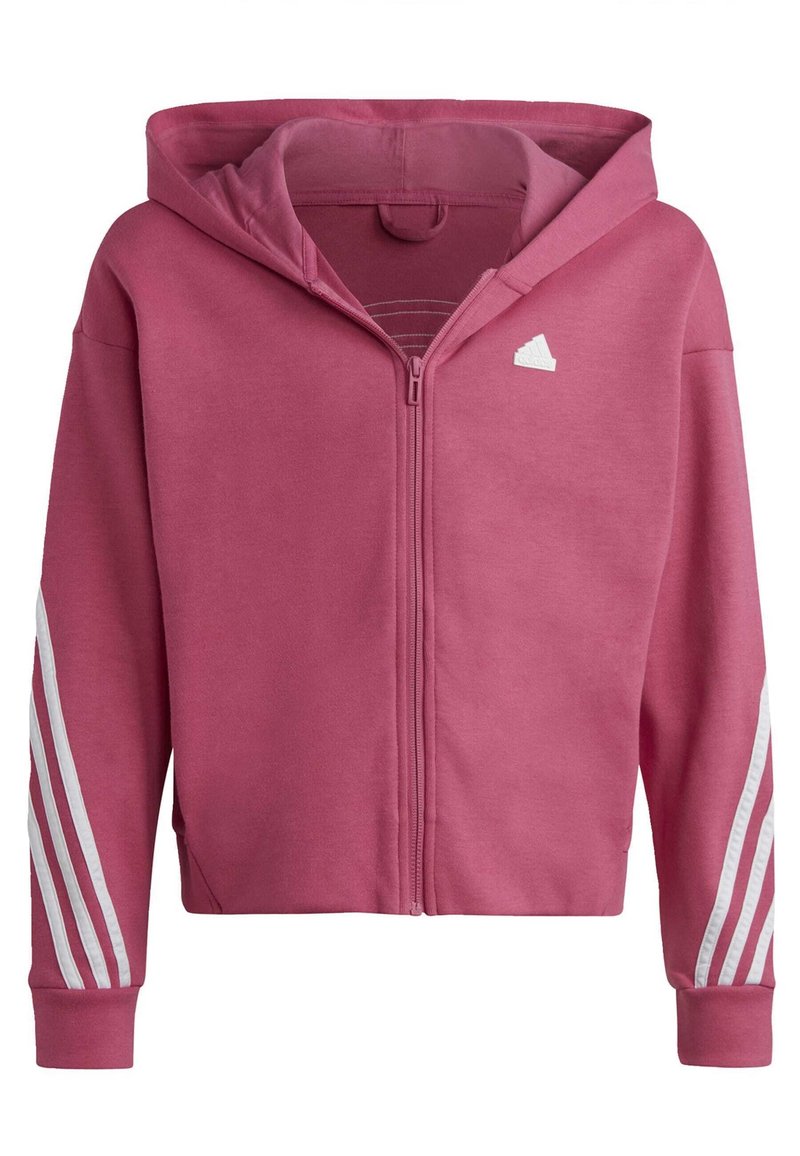 adidas Sportswear FUTURE ICON 3-STRIPES FULL-ZIP - Tröja med dragkedja - preloved fuchsia white