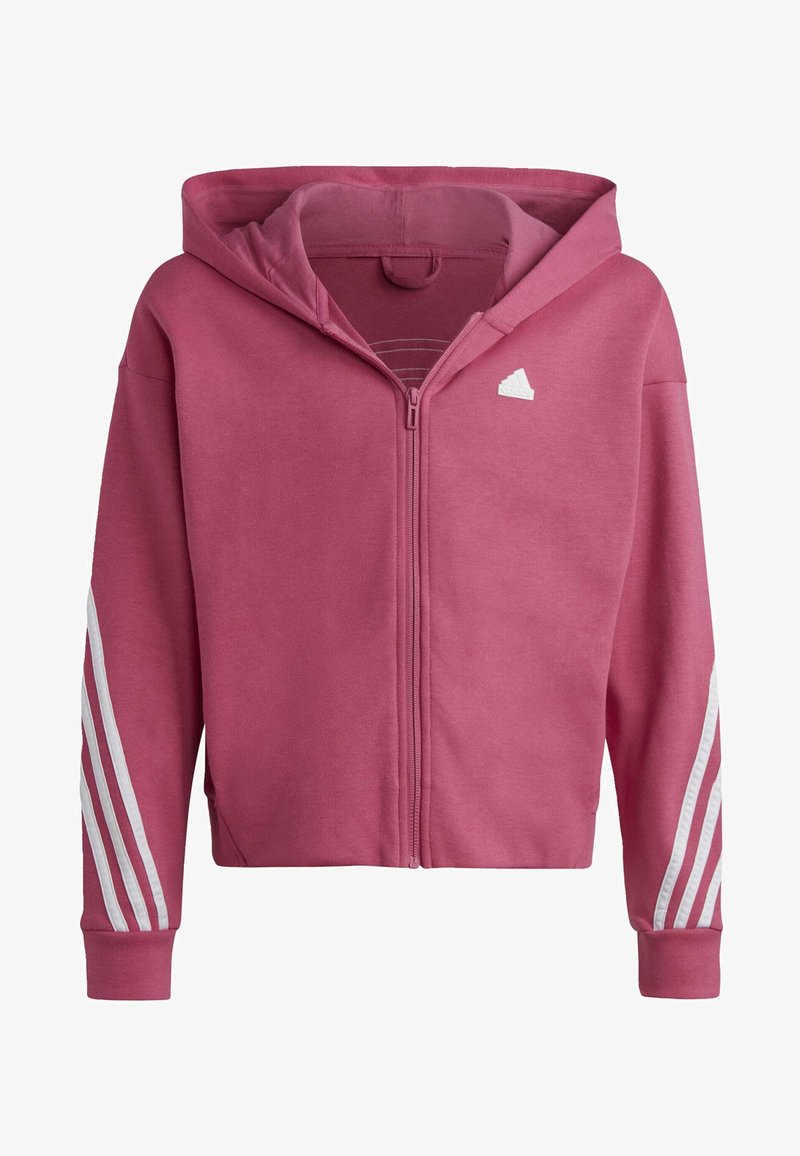 adidas Sportswear FUTURE ICON 3-STRIPES FULL-ZIP - Sweat zippé - preloved fuchsia white