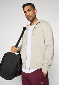 Champion ICONS CONTRAST - Felpa con zip - beige