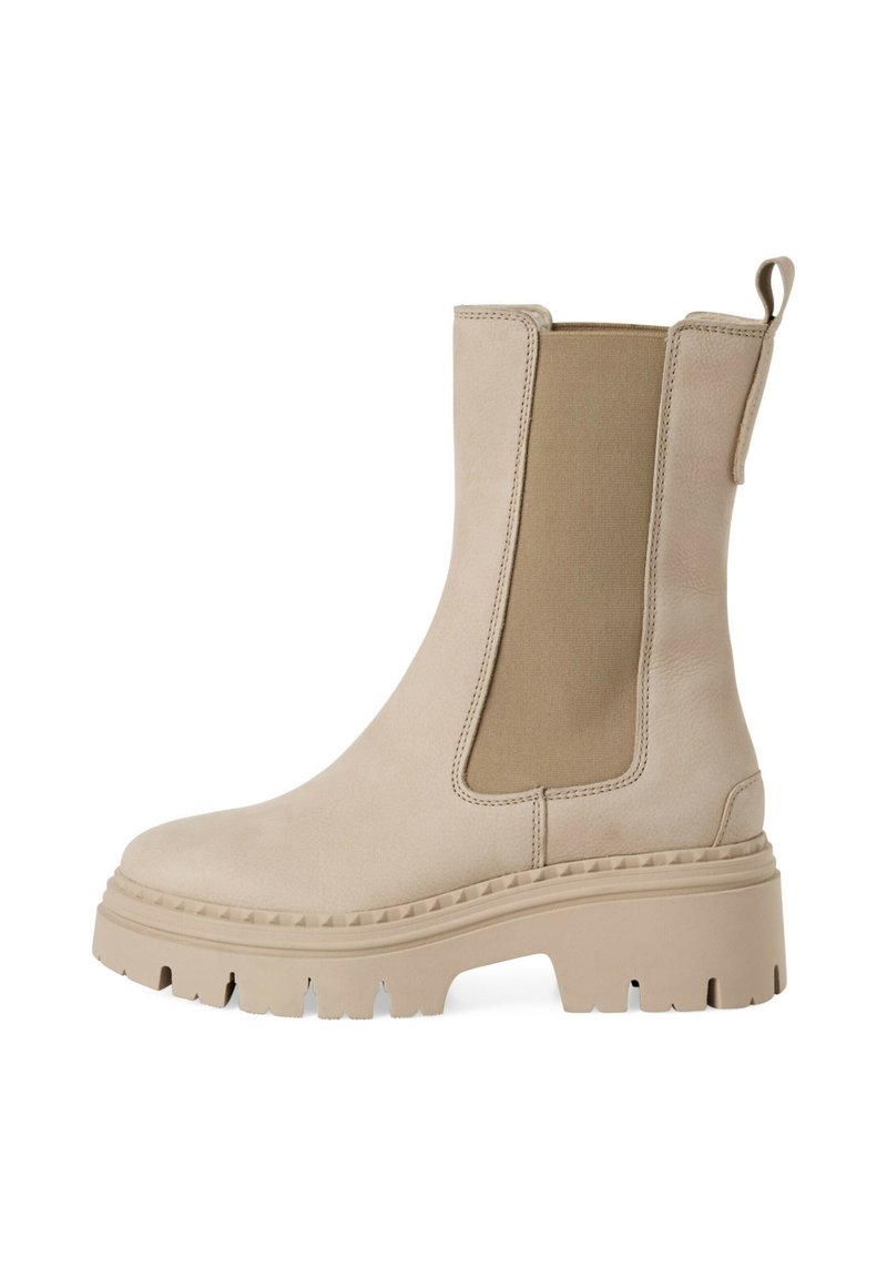 Tamaris ELEGANTE ANTELOPE MIT REMOVABLE SOCK - Enkellaarsjes met plateauzool - antelope