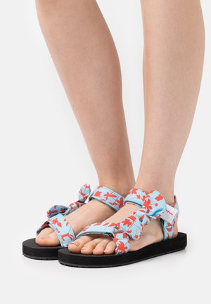 MONIKA - Sandals - turquoise/red