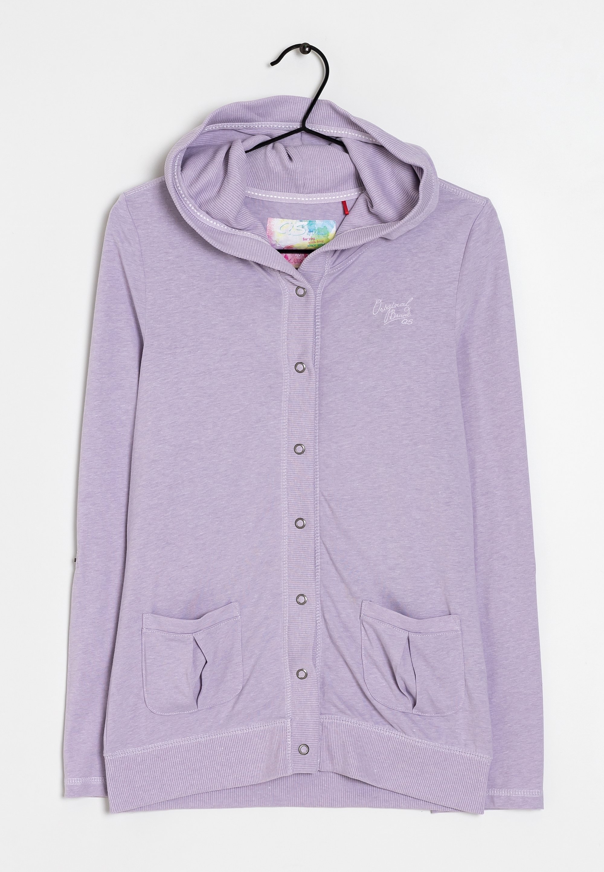 S Oliver Graue Strickjacke Mit Kapuze Strickjacke Purple/lila (Pre