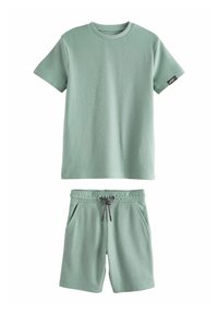 Next - TEXTURE SET REGULAR FIT - Shorts - green Thumbnail-Bild 1