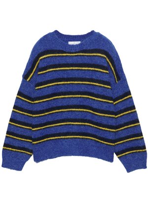 PULL&BEAR STRIPED - Pulover - blue