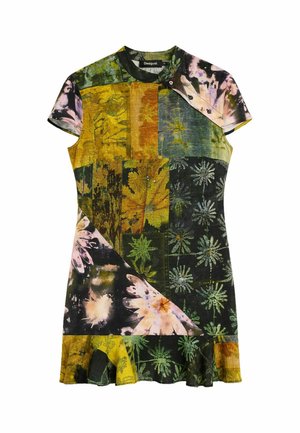 Desigual, SHORT PRINTED DRESS - Vestido informal - green