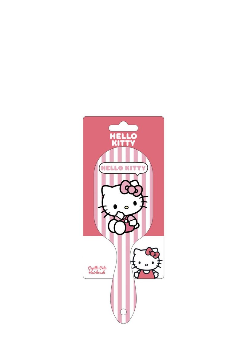 Hello Kitty - Ensemble Accesoires Cheveux - 8 Pièces - Brosse à Cheveux - Serre-tête - Pinces - Elastiques - Coffret Cadeau Accessoire Fille