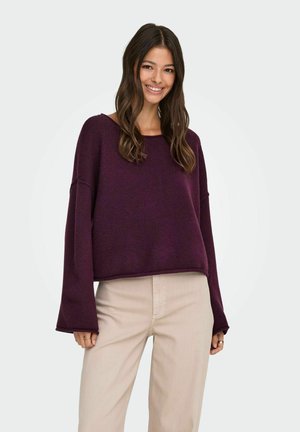 JDYRUE LIFE L/S BOAT NECK PULL  NOOS - Jersey de punto - winetasting