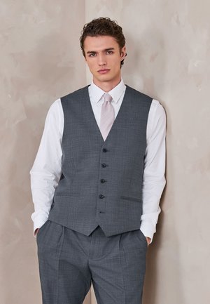 Next, TAILORED FIT N. PREMIUM TEXTURE - Suit waistcoat - grey