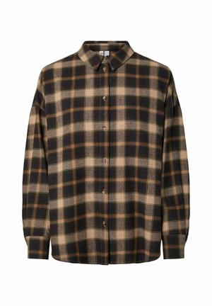 Pieces, SHIRT PCJANE OVERSIZED - Chemisier - hot fudge