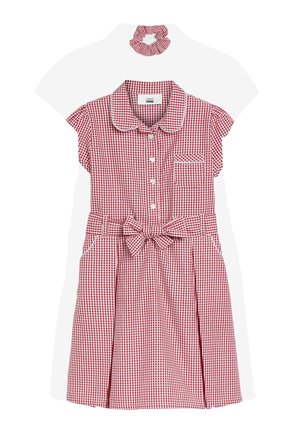 GINGHAM BOW - Haljina-majica - red