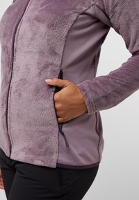 Jack Wolfskin ROTWAND HOODED - Giacca in pile - wild blossom