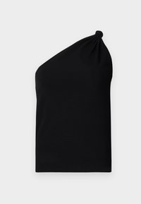 KNOTTED ONE SHOULDER - Débardeur - black