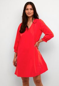 Culture - CUANTOINETT SHORT 3/4 SLEEVE  - Freizeitkleid - fiery red Thumbnail-Bild 1