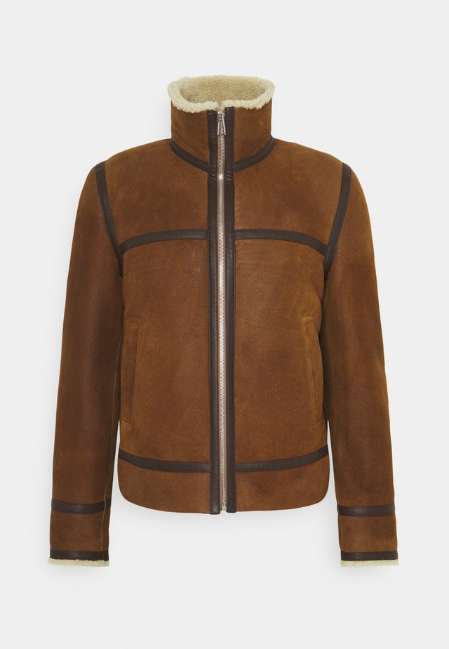 JACKET - Lederjacke - brown