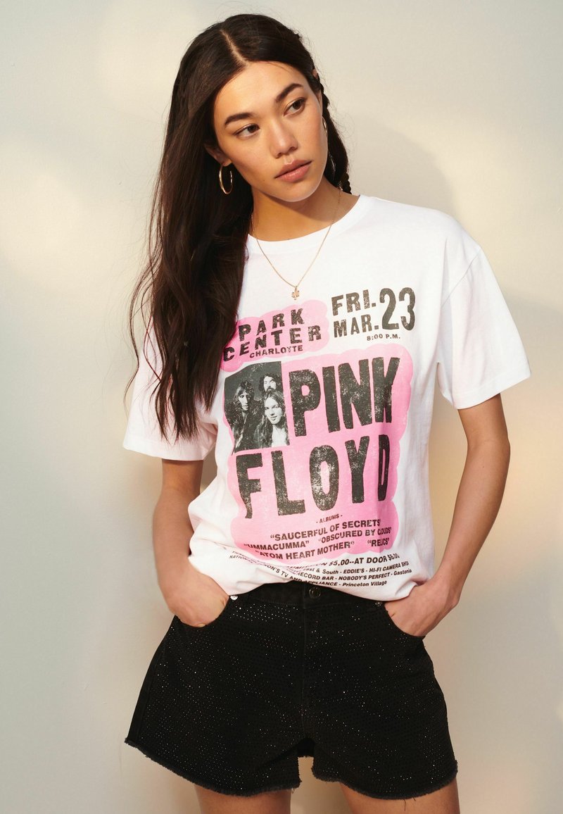 Next LICENSE PINK FLOYD BAND - REGULAR FIT - T-shirt print - white