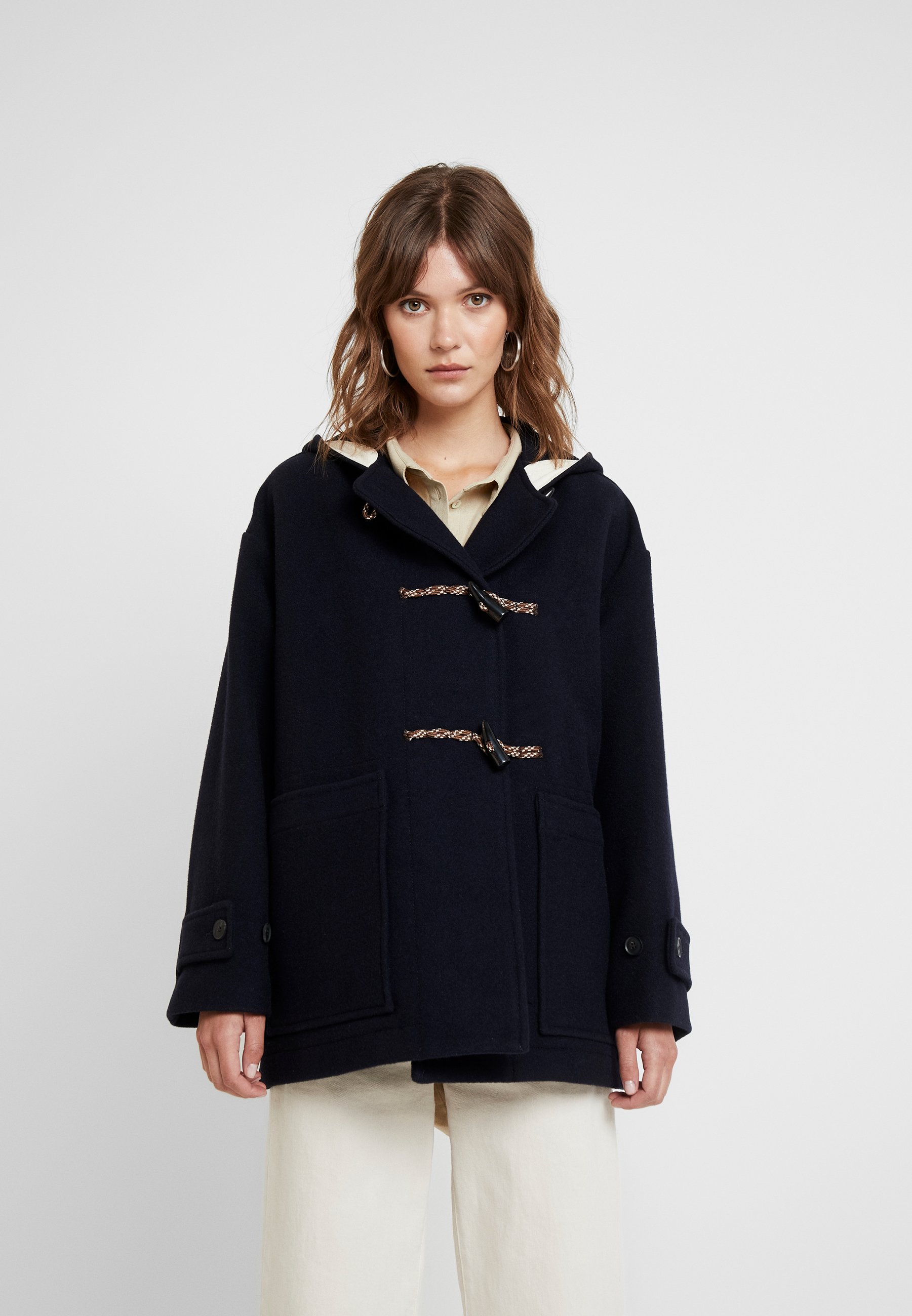 Wood Wood VRENI COAT Kåpe frakk navymørkeblå Zalando.no Wood Wood VRENI COAT Kåpe frakk navymørkeblå Zalando.no