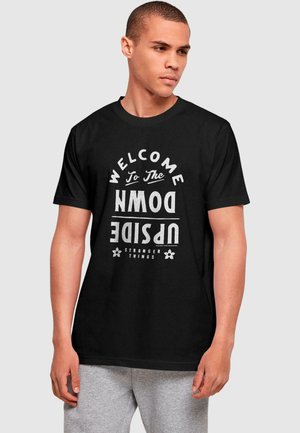 ABSOLUTE CULT STRANGER THINGS - WELCOME TO THE UPSIDE DOWN  - Print T-shirt - black