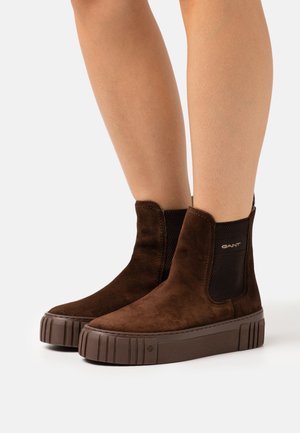 SNOWMONT - Platform ankle boots - dark brown