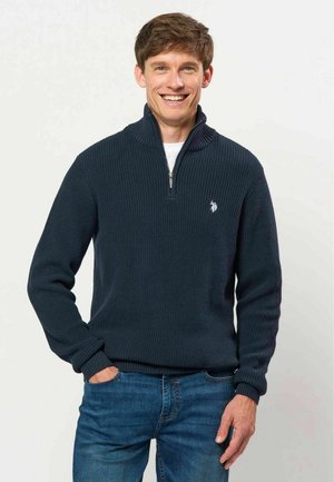 U.S. Polo Assn., UMDEKAN HALF-ZIP - Пуловер - dark sapphire