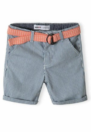 MINOTI STRIPED WITH BELT - Shorts - light blue