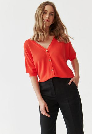 PONKO - Cardigan - coral