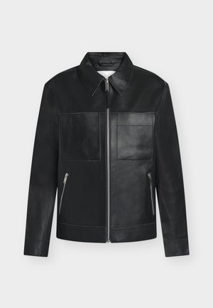 Samsøe Samsøe, STEVIE JACKET  - Δερμάτινο μπουφάν - black