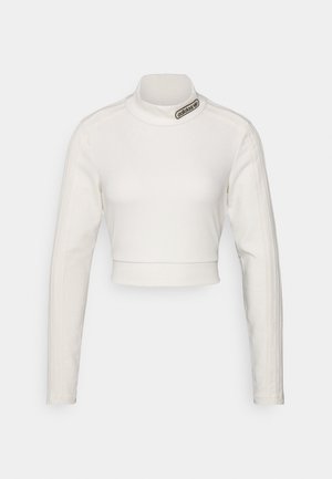 adidas Originals CROPPED - Bluză cu mânecă lungă - white