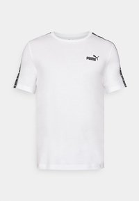 TAPE TEE - Trükipildiga T-särk - puma white