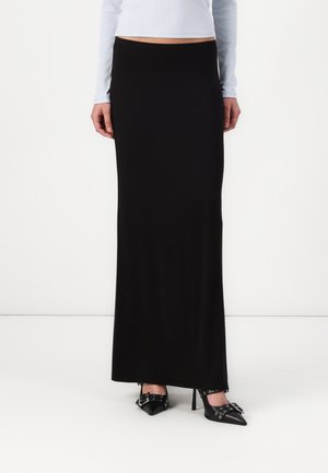Gina Tricot SOFT TOUCH MAXI SKIRT - Jupe longue - black