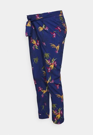 BAPTISTE - Calças - navy blue/multicolour