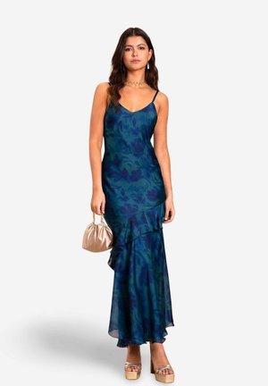 THE-ARE DE TIRANTES CON VOLANTE - Maxi dress - dark blue