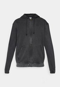 HOODED FULL ZIP  - Sweat zippé - black