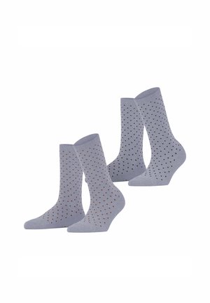 FINE DOT 2-PACK - Socken - blue fog