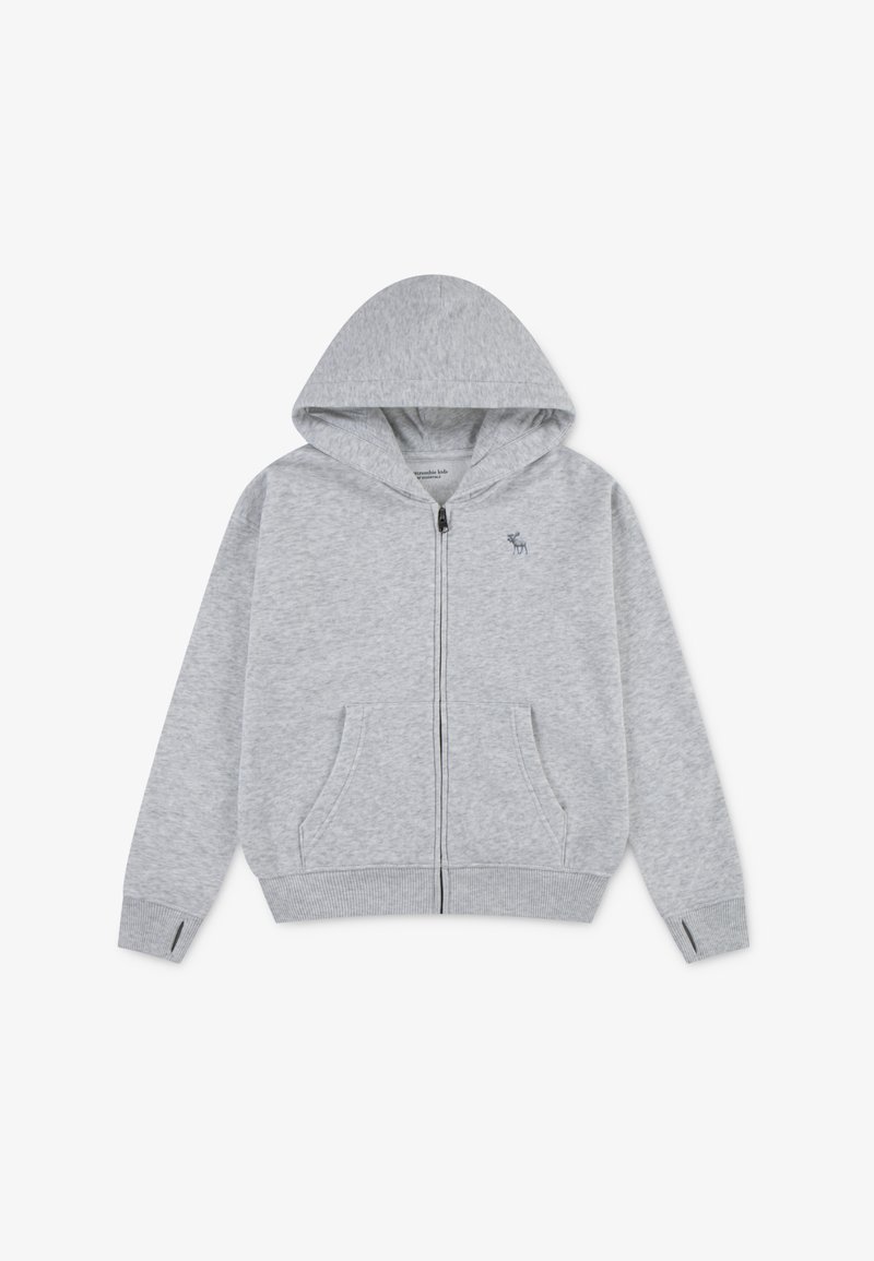 Abercrombie & Fitch ESSENTIALS FULL ZIP - Felpa con zip - light grey heather