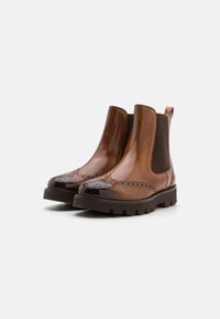 Melvin & Hamilton JADE 8 - Botines con plataforma - wood/dark brown/brown