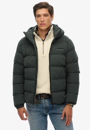 HOODED MICROFIBRE SPORT PUFFER  - Winterjas - academy dark green