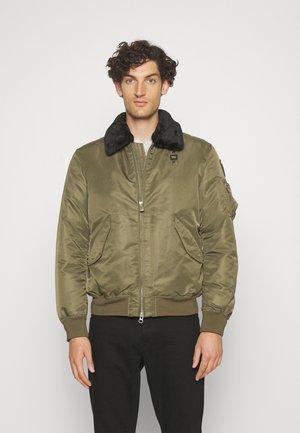 SHIRT NECK - Bomber Jacket - olive