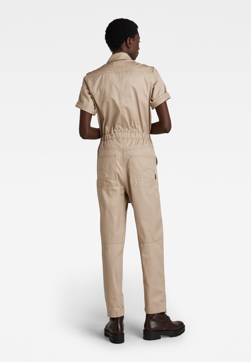 Damen Kleider | G-Star ARMY JUMPSUIT SHORT SLEEVE Jumpsuit westpoint khaki/beige - HO91283 Damen Kleider | G-Star ARMY JUMPSUIT SHORT SLEEVE Jumpsuit westpoint khaki/beige - HO91283