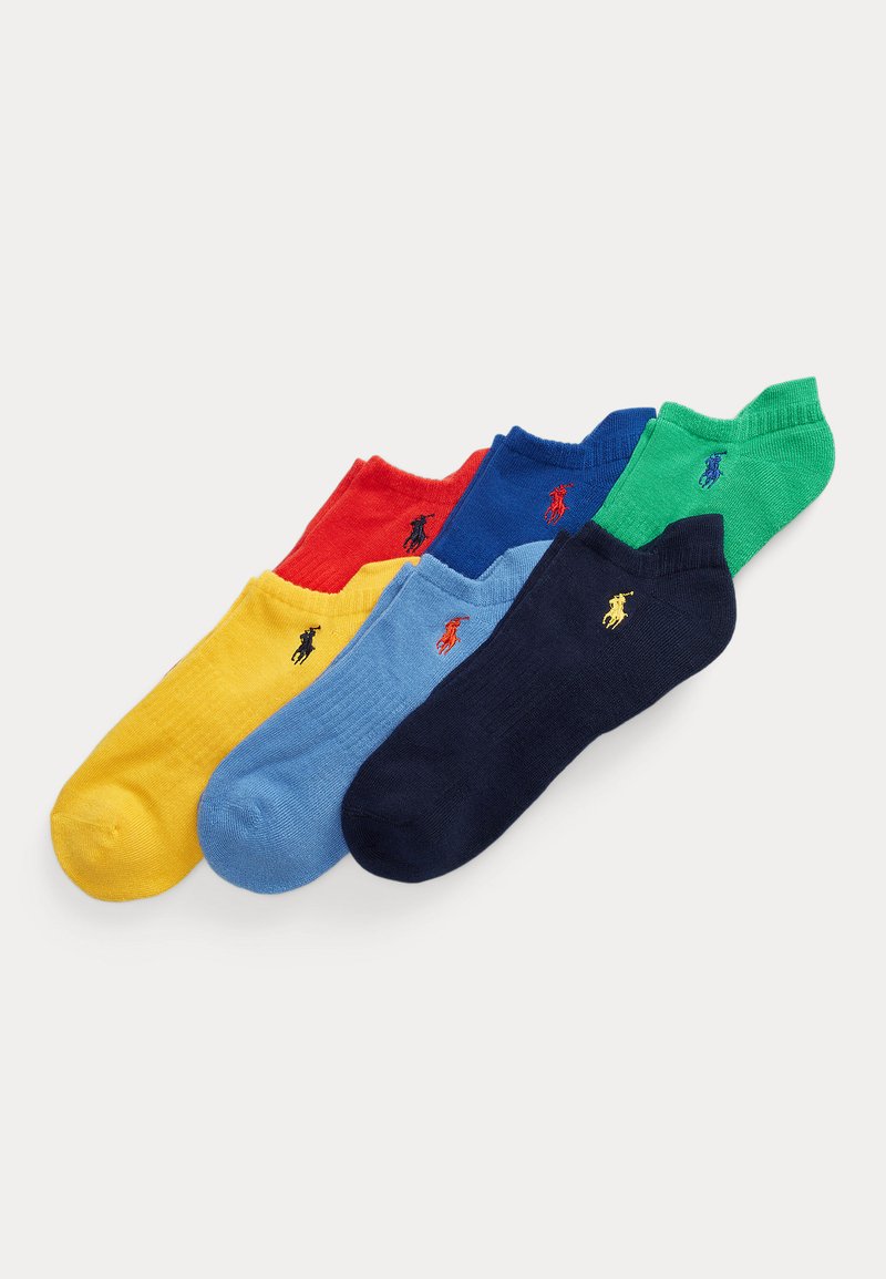 Polo Ralph Lauren - COTTON BLEND LOW CUT SOCK 6 PACK - Socquettes - navy/blue/tomato/green/yellow, Agrandir