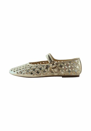 Next, REGULAR FIT - FOREVER COMFORT® BRODERIE MARY JANE FLATS  . - Balerínky s remienkom okolo členku - gold-coloured