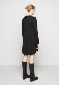 Repeat DRESS MERINO - Abito in maglia - dark grey