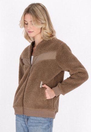 Schmuddelwedda Fleecejacke - dunkelbraun