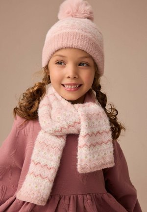 Next, REGULAR FIT SET  - Šál - pink fairisle pattern